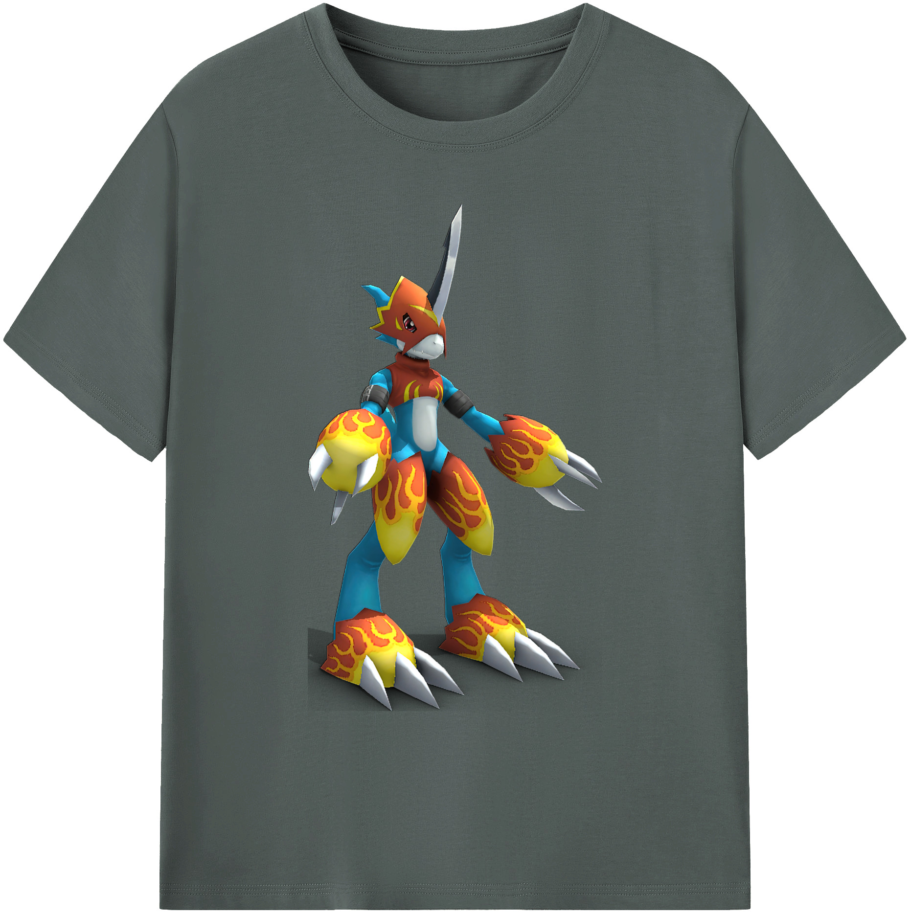 （画像用） Digimon デジタルモンスター/デジモン 綿100％ メンズ半袖Tシャツ｜肌触りやわらか＆通気性